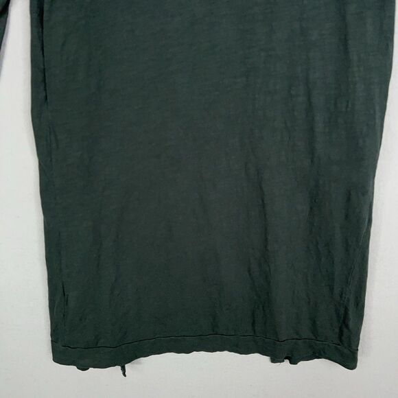 Three Bird Nest Cardigan Womens Small Forest Green Long Open Duster Pocket Drape - Picture 10 of 14